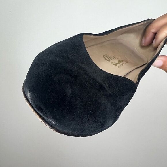 Salvatore Ferragamo Italy Black Vintage Suede Leather Pumps Size 8.5AA - Picture 11 of 15